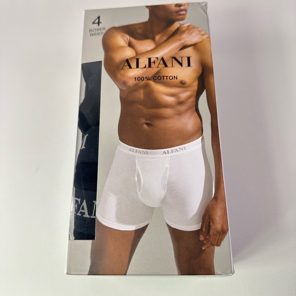 Alfani Other - 4/$25**
** 4 Pack Alfani Men's White Boxer Briefs - Size XXL 100% Cotton
